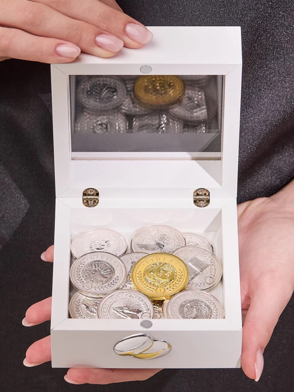 Wedding Unity Coins In Box Made In Italy Vatican New Authentic Arras great gift